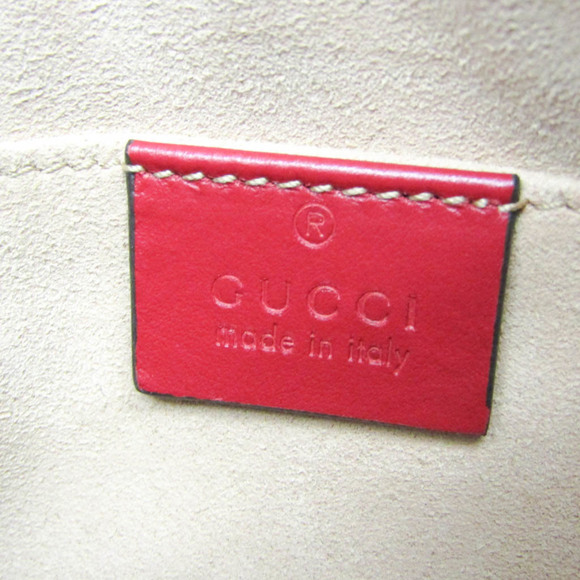 GUCCI Authentic Red Leather GG Marmont Shoulder Bag main image 5